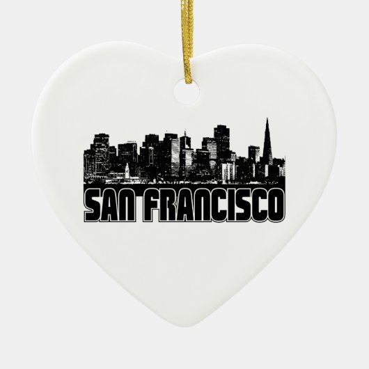 San Francisco Skyline Keramikornament (Vorne)