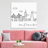 San Francisco Skyline Leinwanddruck (Insitu (Wohnzimmer))