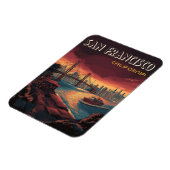 San Francisco Skyline mit Golden Gate Bridge Magnet (Linke Seite)