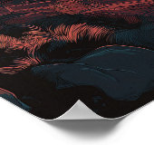 San Francisco Skyline mit Golden Gate Bridge Poster (Ecke)