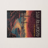 San Francisco Skyline mit Golden Gate Bridge Puzzle (Horizontal)