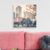 San Francisco Skyline mit Herbstbaum Leinwanddruck (Insitu (Wohnzimmer))