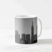 San Francisco Skyline Monochrome - Cityscape Foto Kaffeetasse (VorderseiteRechts)