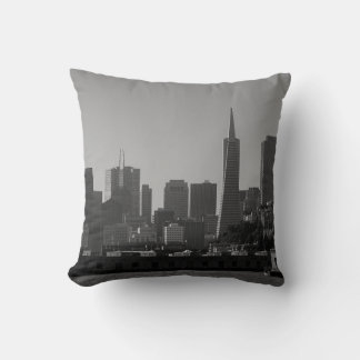 San Francisco Skyline Monochrome - Cityscape Foto Kissen
