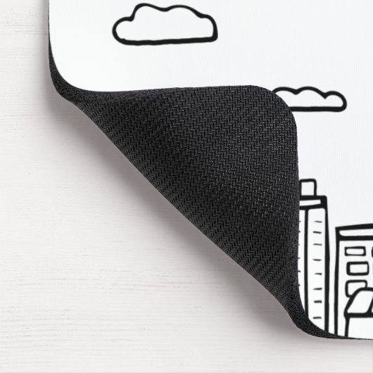 San Francisco Skyline Mousepad (Ecke)