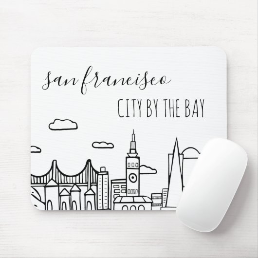 San Francisco Skyline Mousepad (Mit Mouse)