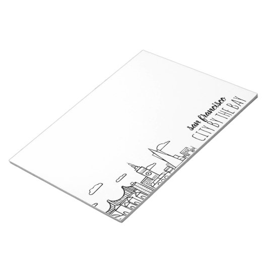 San Francisco Skyline Notizblock (angewinkelt)