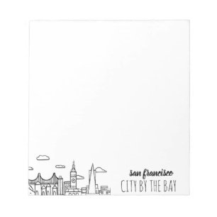 San Francisco Skyline Notizblock