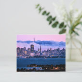 San Francisco Skyline Postcard Postkarte (Stehend Vorderseite)