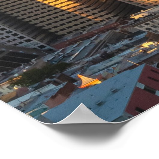 San Francisco Skyline Poster (Ecke)