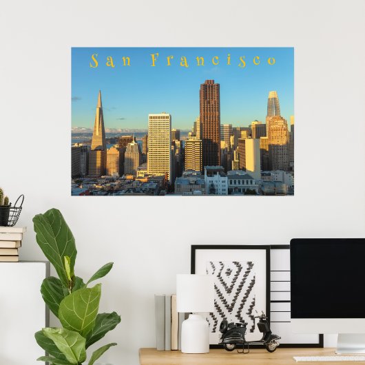 San Francisco Skyline Poster (Heimbüro)