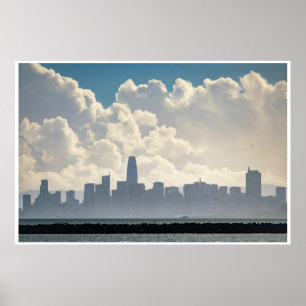 San Francisco Skyline Poster Cloud City Art