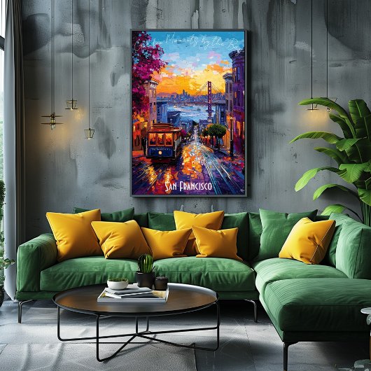 San Francisco Skyline Poster - Iconic California