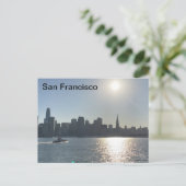 San Francisco Skyline Postkarte (Stehend Vorderseite)
