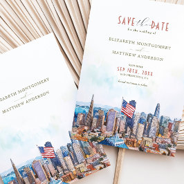 San Francisco Skyline Save the Date Zielort Einladung