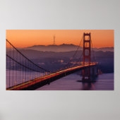 San Francisco Skyline | SF Gloden Gate Bridge Poster (Vorne)
