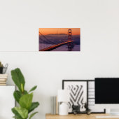 San Francisco Skyline | SF Gloden Gate Bridge Poster (Heimbüro)