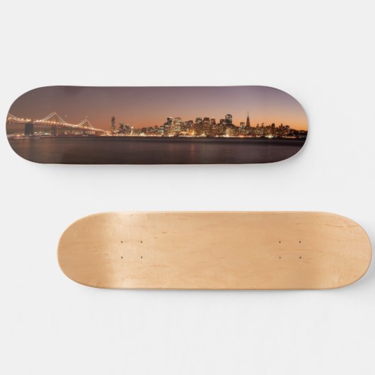 San Francisco Skyline Skate Board Deck Skateboard (Horizontal)