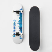 San Francisco Skyline-Skateboard Skateboard (Vorderseite)