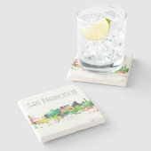 SAN FRANCISCO SKYLINE-SP - STEINUNTERSETZER (Seitenansicht)