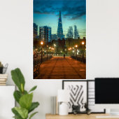 San Francisco Skyline Transamerica Pyramid Print Poster (Heimbüro)