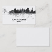 SAN FRANCISCO SKYLINE - Visitenkarten Visitenkarte (Vorne/Hinten)