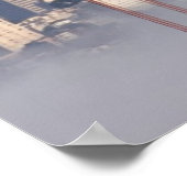 San Francisco Skyline von der Golden Gate Bridge. Poster (Ecke)