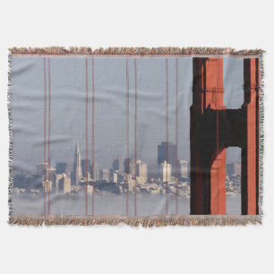 San Francisco Skyline von der Golden Gate-Brücke Decke