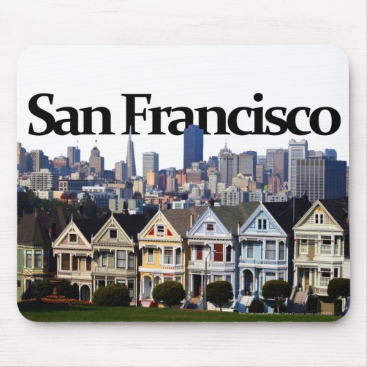 San Francisco Skyline w/ San Francisco im Sky Mousepad (Vorne)