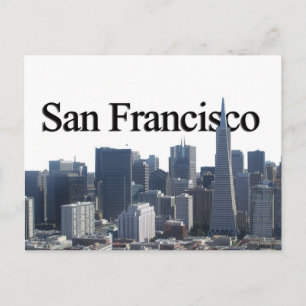 San Francisco Skyline w/ San Francisco im Sky Postkarte