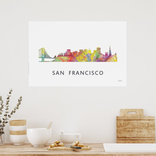 SAN FRANCISCO SKYLINE - WB1 - POSTER (Küche)