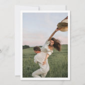 San Francisco Skyline Wedding Invite mit Foto Einladung (Rückseite)