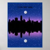 San Francisco Skyline Zeichne #1 Poster (Vorne)