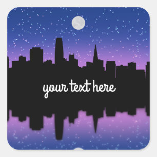 San Francisco Skyline Zeichne #1 Stickers