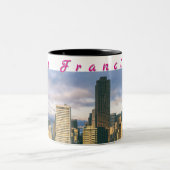 San Francisco Skyline Zweifarbige Tasse (Mittel)