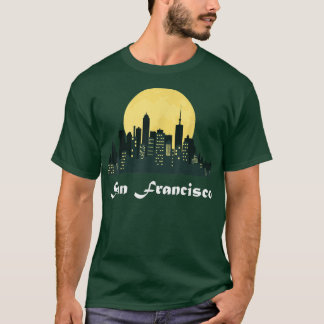 San Francisco SkylineGlows Moon San Diego City N T-Shirt