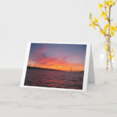 San Francisco Sonnenuntergang Karte (Gelbe Blume)