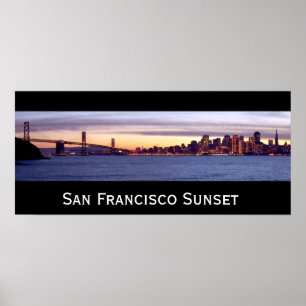 San Francisco Sonnenuntergang Poster