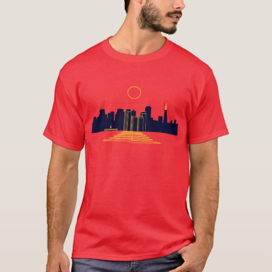 San Francisco Sonnenuntergang T-Shirt (Vorderseite)