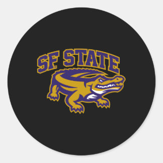 San Francisco Staat Gators Icon Runder Aufkleber