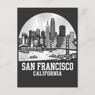 San Francisco Stadt Kalifornien Postkarte