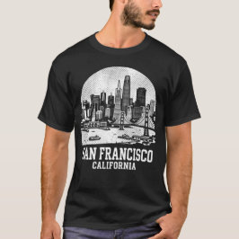San Francisco Stadt Kalifornien T-Shirt