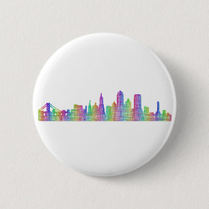 San Francisco Stadt-Skyline Button