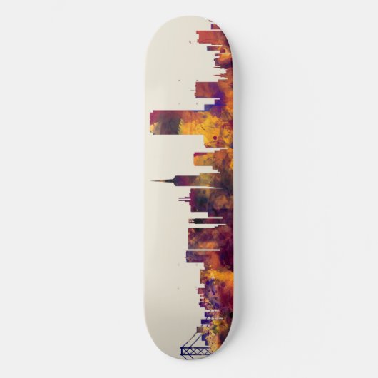 San Francisco Stadt-Skyline Skateboard (Vorderseite)
