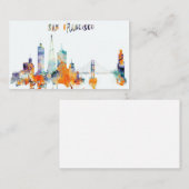 San Francisco Stadt-Skyline Visitenkarte (Vorne/Hinten)