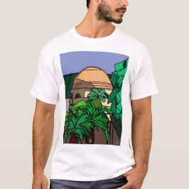 San Francisco städtische Skizze von Dolores-Park T-Shirt