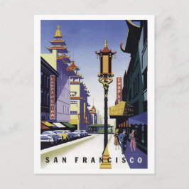 San Francisco, Stadtstraße, China Postkarte