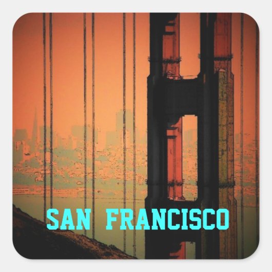 San Francisco Sticker (Vorderseite)