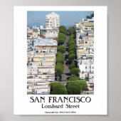 SAN FRANCISCO - Straße Lombard Poster (Vorne)