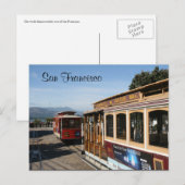 San-Francisco-Straßenbahnen Postkarte (Vorne/Hinten)